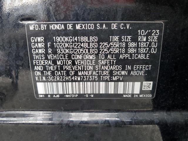 2024 HONDA HR-V SPORT 3CZRZ2H54RM737375