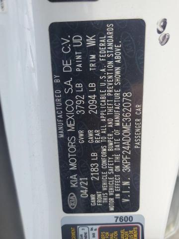 2021 KIA FORTE FE - 3KPF24AD0ME362078
