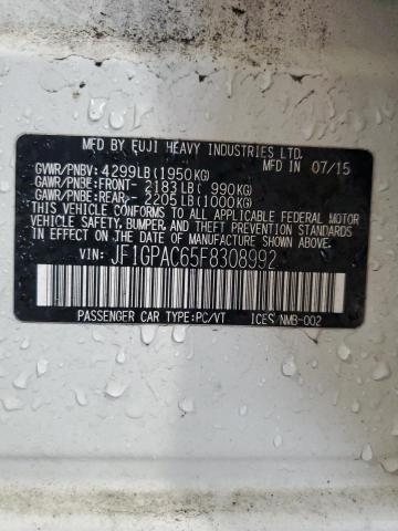 2015 SUBARU IMPREZA PR - JF1GPAC65F8308992