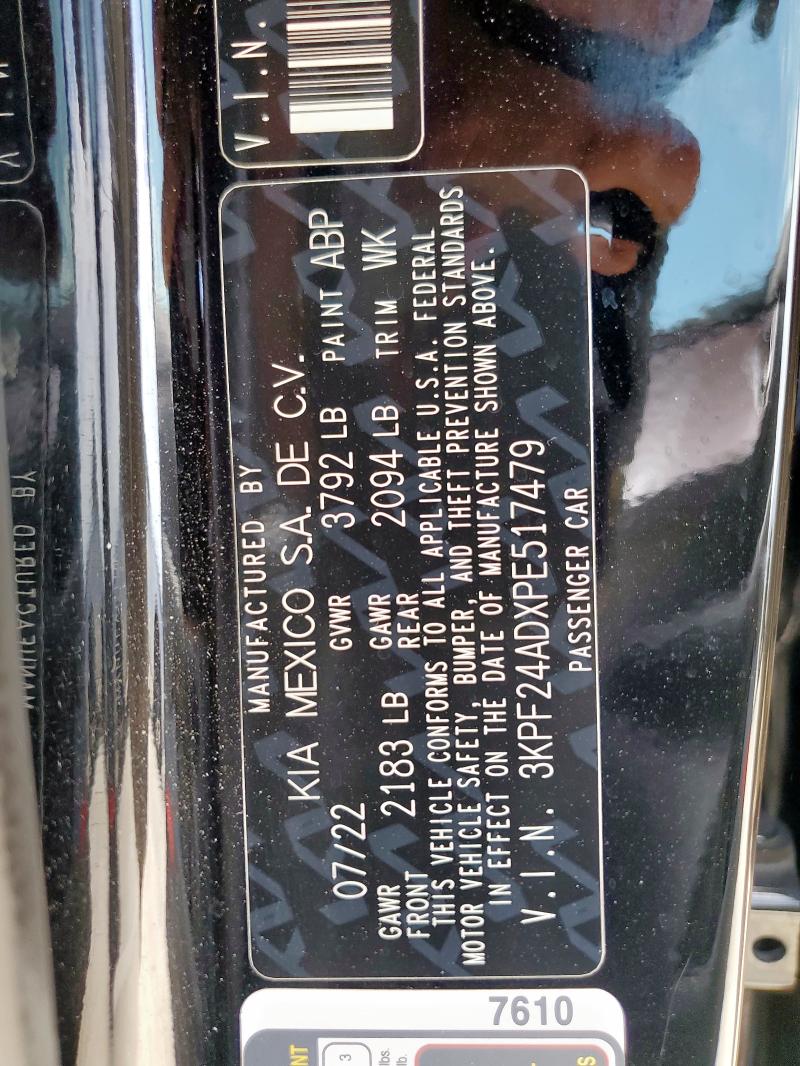 2023 KIA FORTE LX - 3KPF24ADXPE517479
