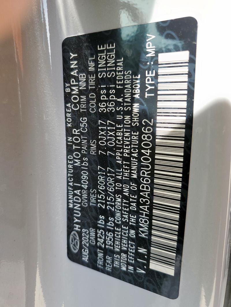 2024 HYUNDAI KONA SE KM8HA3AB6RU040862