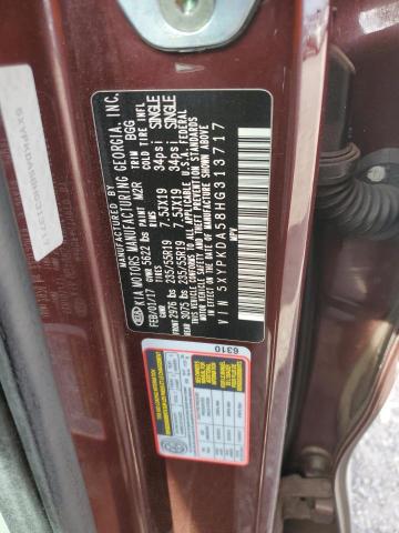2017 KIA SORENTO SX 5XYPKDA58HG313717