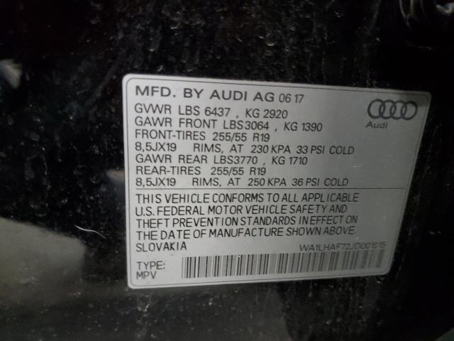 2018 AUDI Q7 PREMIUM - WA1LHAF72JD001915