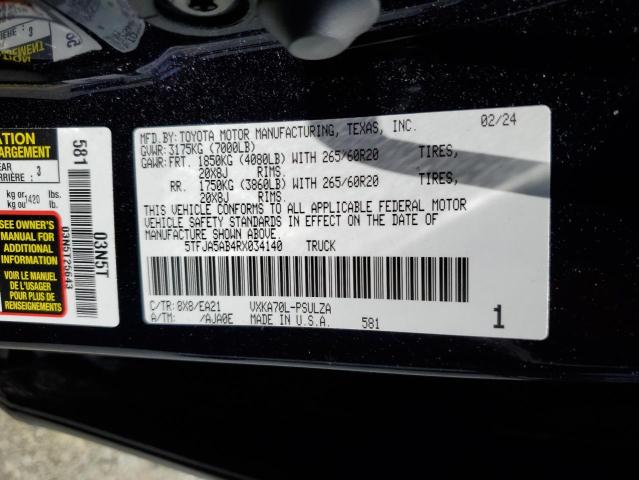 2024 TOYOTA TUNDRA CRE - 5TFJA5AB4RX034140