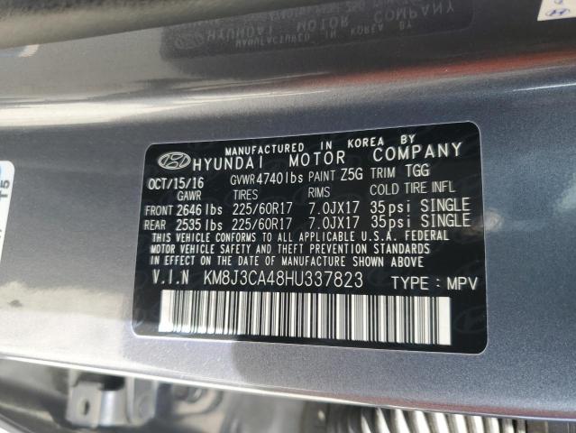 2017 HYUNDAI TUCSON LIM - KM8J3CA48HU337823