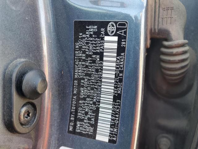 2015 TOYOTA COROLLA L - 2T1BURHE8FC287703