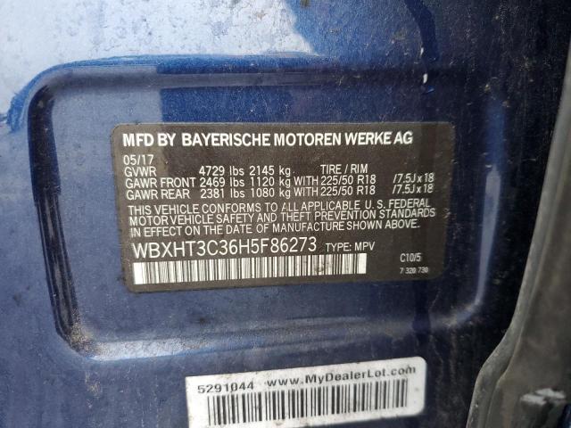 2017 BMW X1 XDRIVE2 WBXHT3C36H5F86273