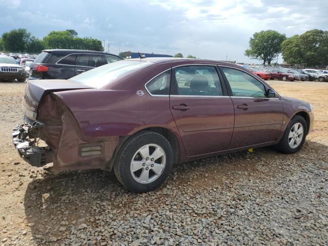 CHEVROLET IMPALA LT 2007 maroon  flexible fuel 2G1WT58K379214297 photo #4