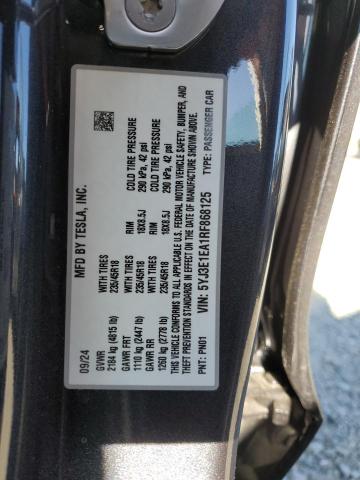 2024 TESLA MODEL 3 5YJ3E1EA1RF868125