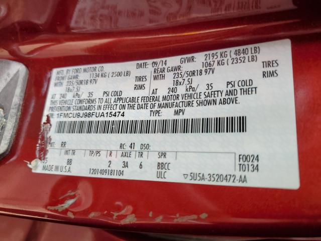 2015 FORD ESCAPE TIT 1FMCU9J98FUA15474