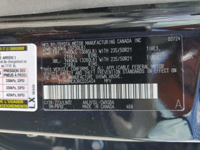 2024 LEXUS RX 350H BA - 2T2BBMCA3RC035404