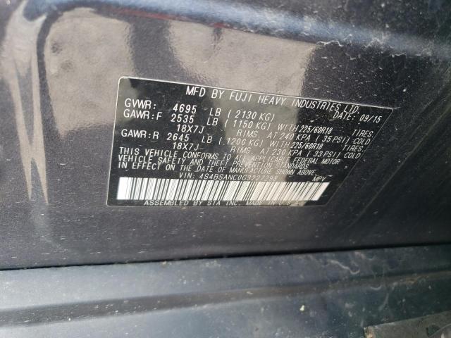 2016 SUBARU OUTBACK 2. - 4S4BSANC0G3227298