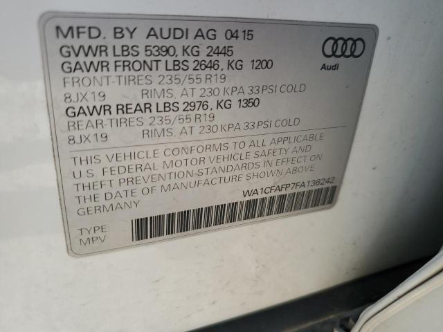 2015 AUDI Q5 PREMIUM #3165961986
