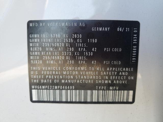2021 VOLKSWAGEN ID.4 WVGKMPE22MP046499