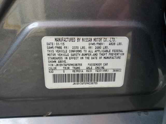 2015 INFINITI Q50 BASE JN1BV7AP5FM338755