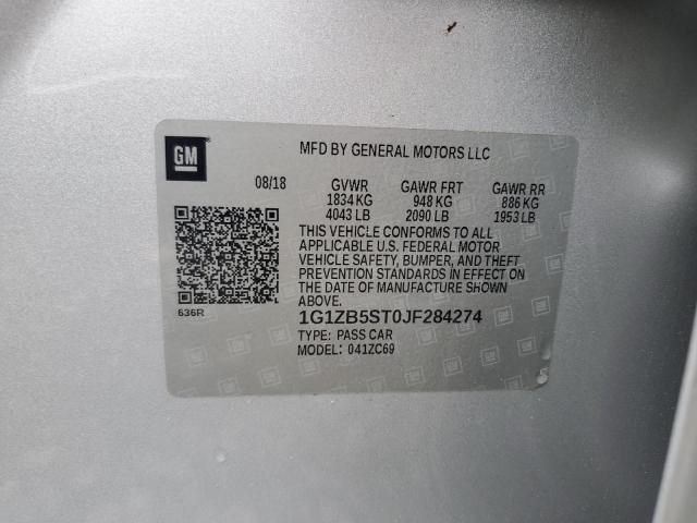 2018 CHEVROLET MALIBU LS - 1G1ZB5ST0JF284274