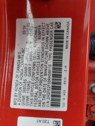2024 HONDA CIVIC SPOR - 2HGFE2F58RH588119