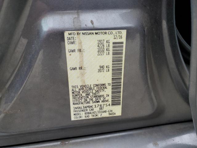 2017 NISSAN ALTIMA - 1N4AL3AP6HC176754