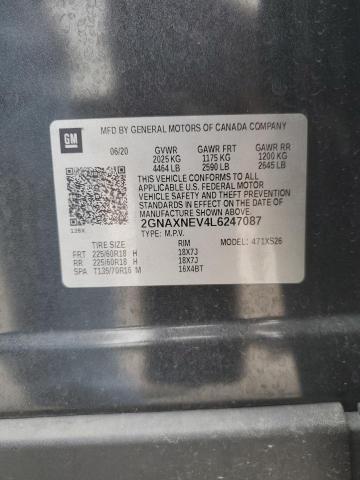 2020 CHEVROLET EQUINOX PR - 2GNAXNEV4L6247087