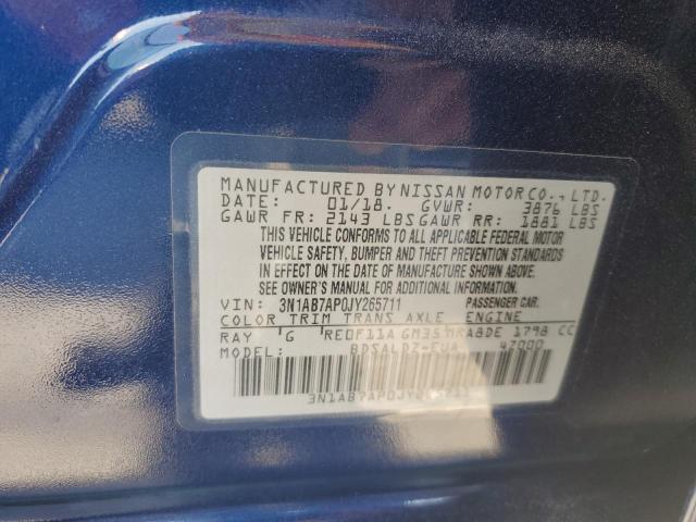2018 NISSAN SENTRA S 3N1AB7AP0JY265711