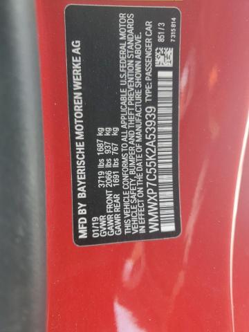 2019 MINI COOPER S WMWXP7C55K2A53939