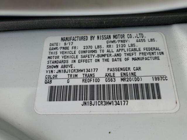 2017 NISSAN ROGUE SPT JN1BJ1CR3HW134177