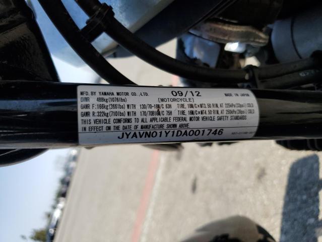 2013 YAMAHA XVS950 JYAVN01Y1DA001746