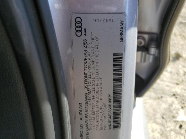 2016 AUDI A6 PREMIUM - WAUFGAFC6GN016839