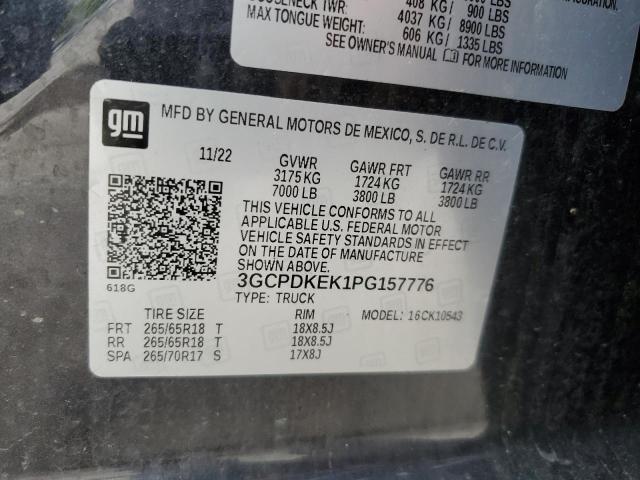 2023 CHEVROLET SILV1500 4 3GCPDKEK1PG157776
