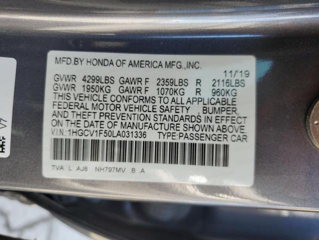2020 HONDA ACCORD EXL - 1HGCV1F50LA031336