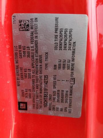 2015 CHEVROLET COLORADO L - 1GCHTBE31F1142725