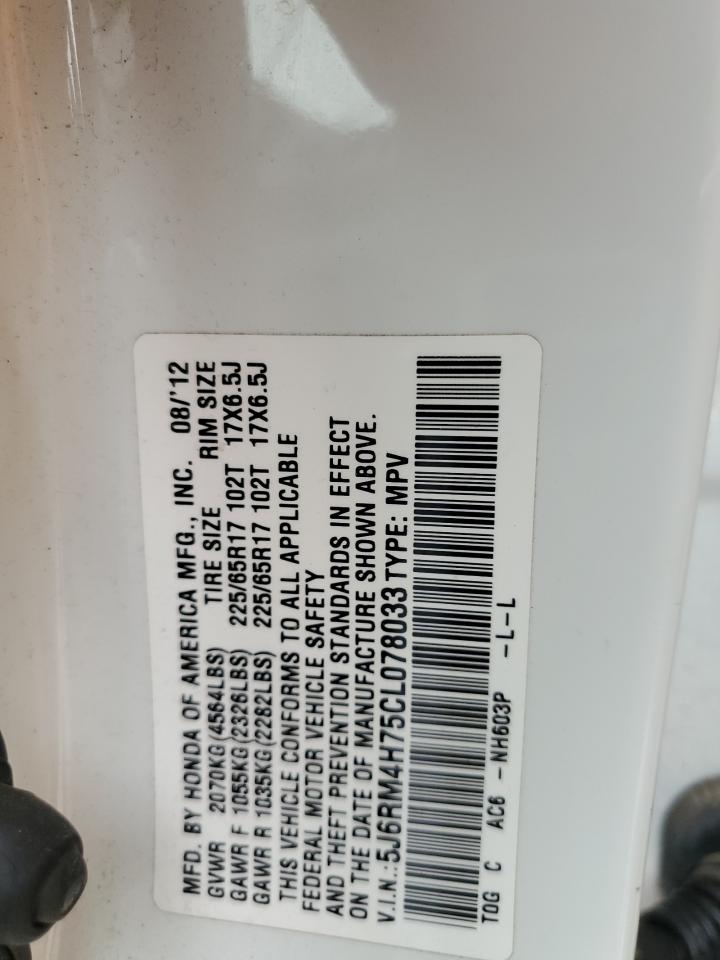Honda Cr-v exl 2012