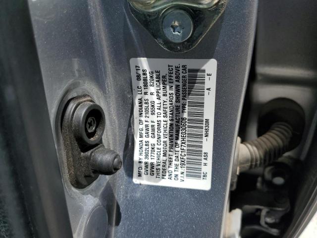 19XFC1F7XHE030606 2017 HONDA CIVIC