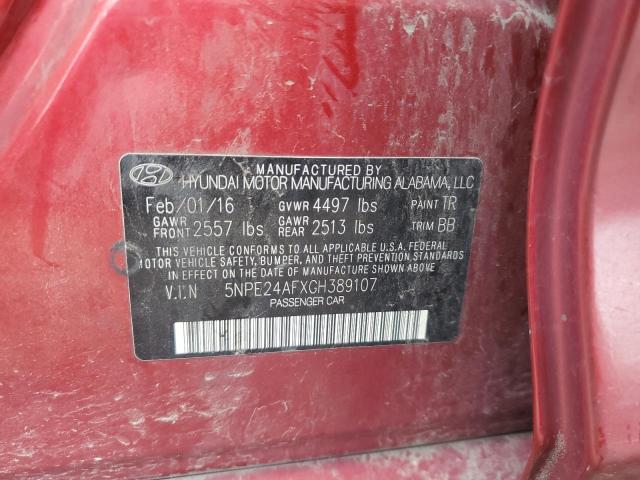 2016 HYUNDAI SONATA SE - 5NPE24AFXGH389107
