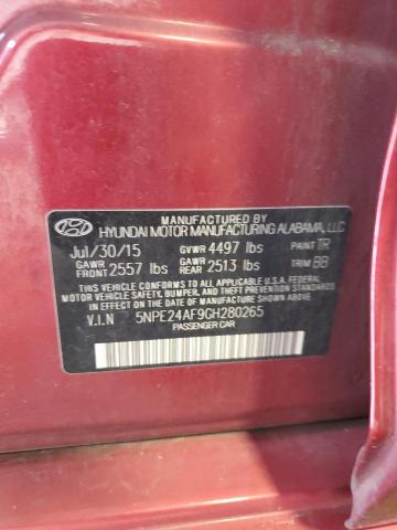 2016 HYUNDAI SONATA SE - 5NPE24AF9GH280265