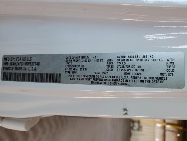 2021 JEEP WRANGLER U - 1C4HJXFG1MW637740