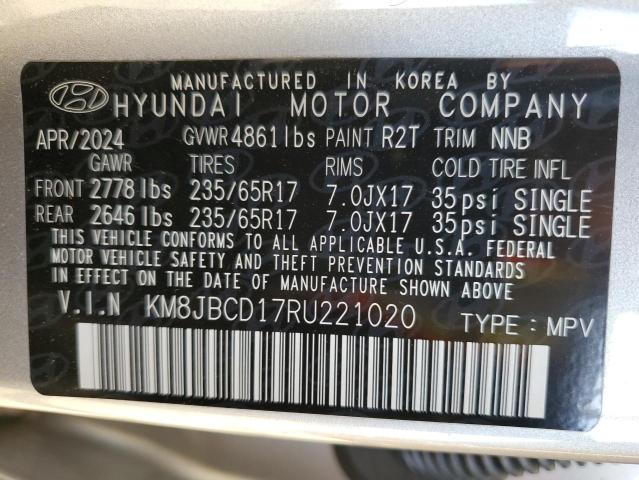 2024 HYUNDAI TUCSON BLU KM8JBCD17RU221020