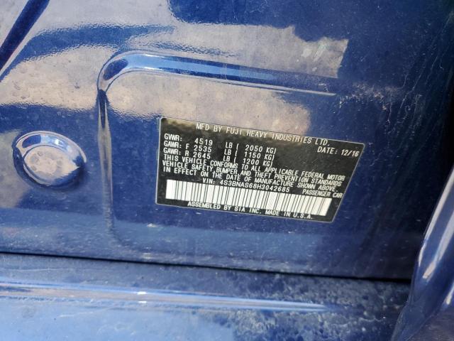 2017 SUBARU LEGACY SPO 4S3BNAS68H3042685