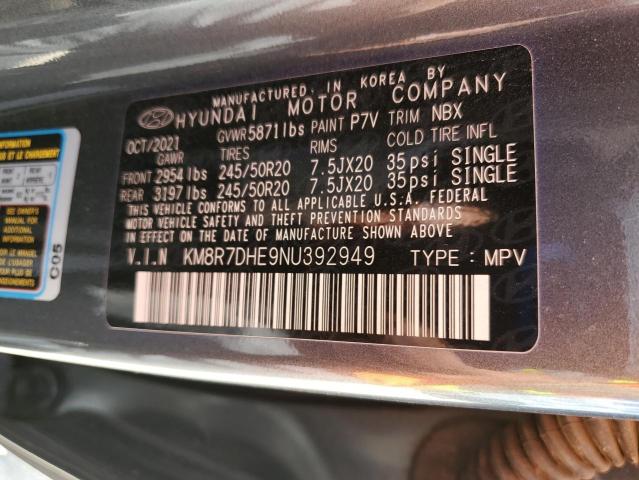 2022 HYUNDAI PALISADE C - KM8R7DHE9NU392949