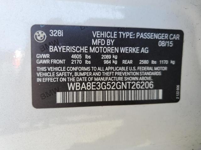 2016 BMW 328 XI SUL - WBA8E3G52GNT26206