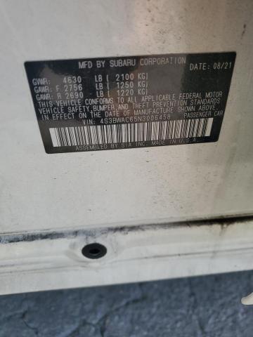 2022 SUBARU LEGACY PRE 4S3BWAC65N3006458