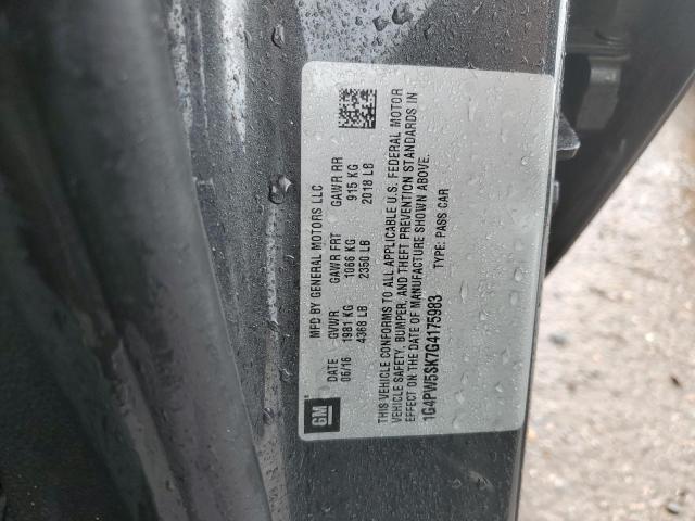 2016 BUICK VERANO SPO 1G4PW5SK7G4175983