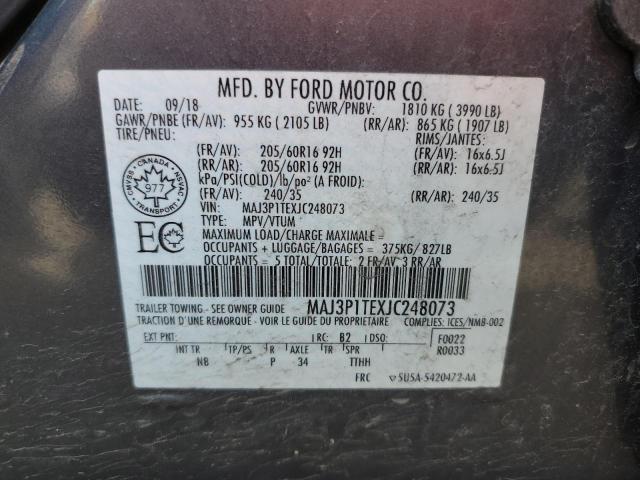 2018 FORD ECOSPORT S - MAJ3P1TEXJC248073