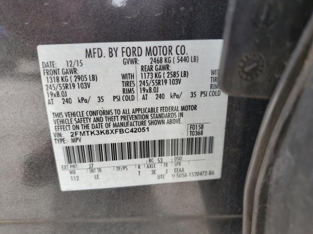 2015 FORD EDGE TITAN - 2FMTK3K8XFBC42051