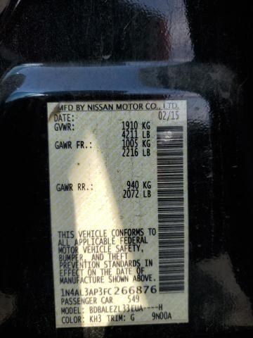 2015 NISSAN ALTIMA 2.5 - 1N4AL3AP3FC266876
