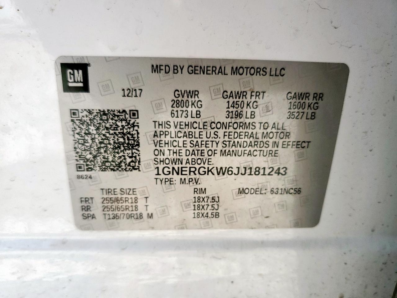 CHEVROLET TRAVERSE LT