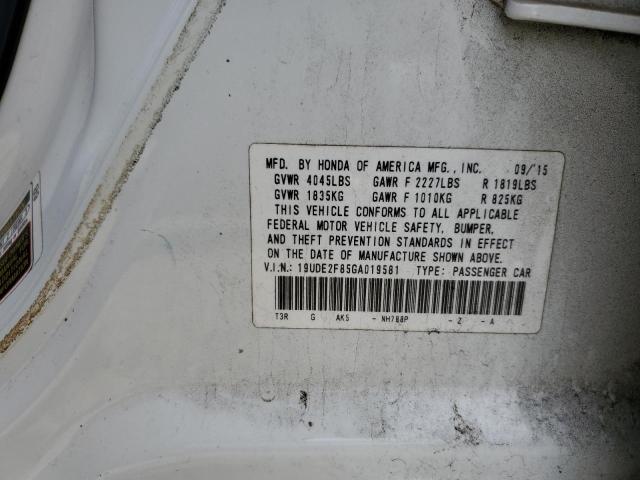 2016 ACURA ILX PREMIU 19UDE2F85GA019581