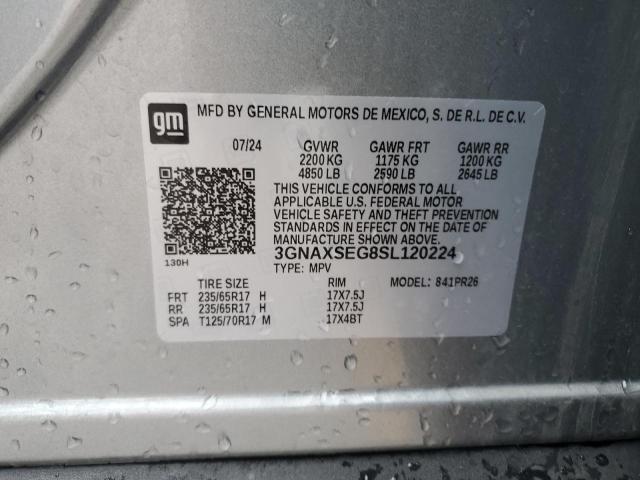 2025 CHEVROLET EQUINOX AC 3GNAXSEG8SL120224