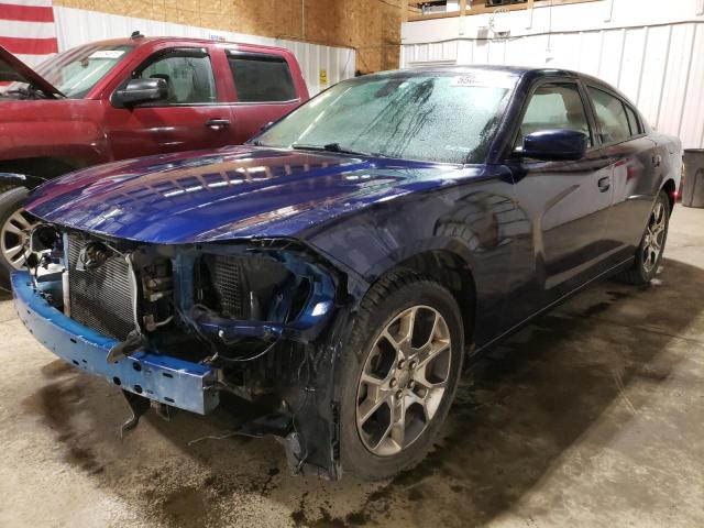 DODGE CHARGER SX 2015 blue  flexible fuel 2C3CDXJG5FH810299 photo #1