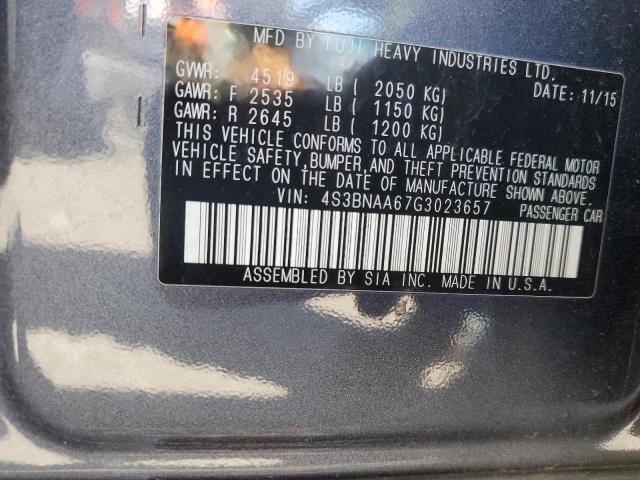 2016 SUBARU LEGACY 2.5 - 4S3BNAA67G3023657
